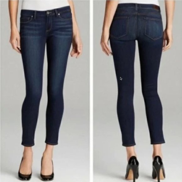 PAIGE Denim - Paige Verdugo Ankle Palmo Skinny Jeans Dark Wash 28, Paige Cropped Jeans